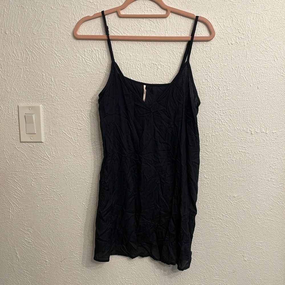 Free People cami Black spaghetti strap Top Size Small